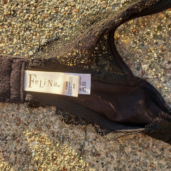 3/$15 Black racerback lace bralette - Picture 4 of 5